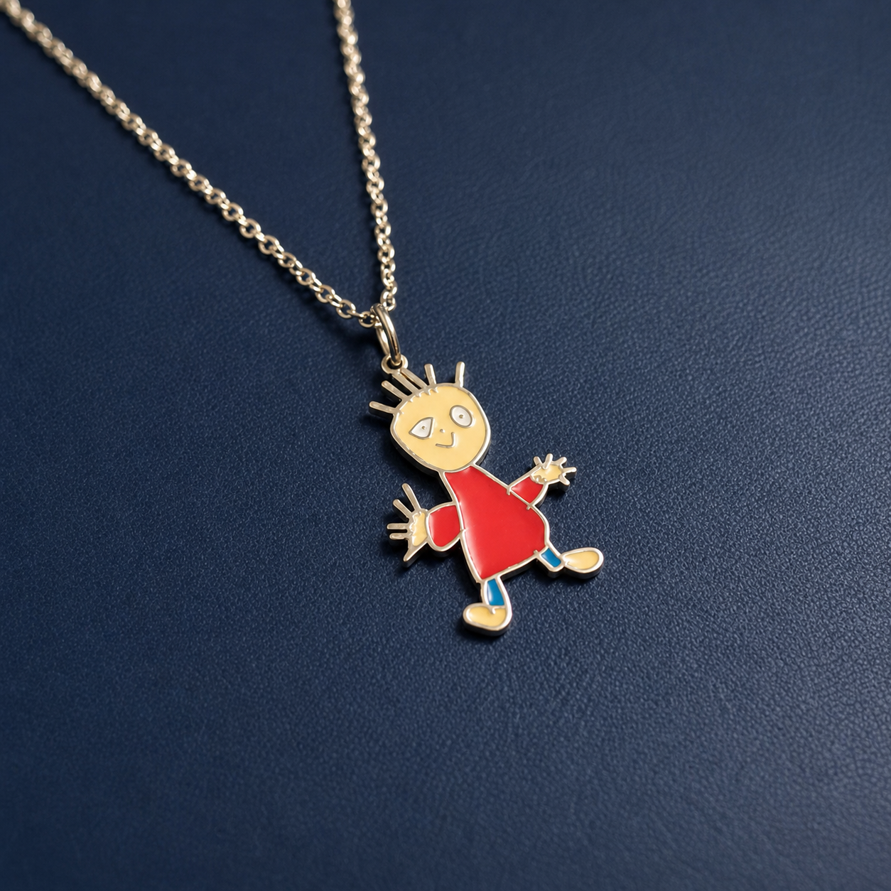 Held Dear pendant worn as a necklace